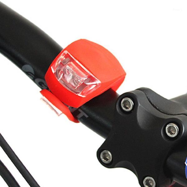 

bike lights portable 2-led 3-mode red light led silicone safety lamp (red)1