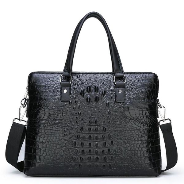 

backpack briefcase messenger bag men's genuine leather 14'' lapbriefcases shoulder bags office business tote for document