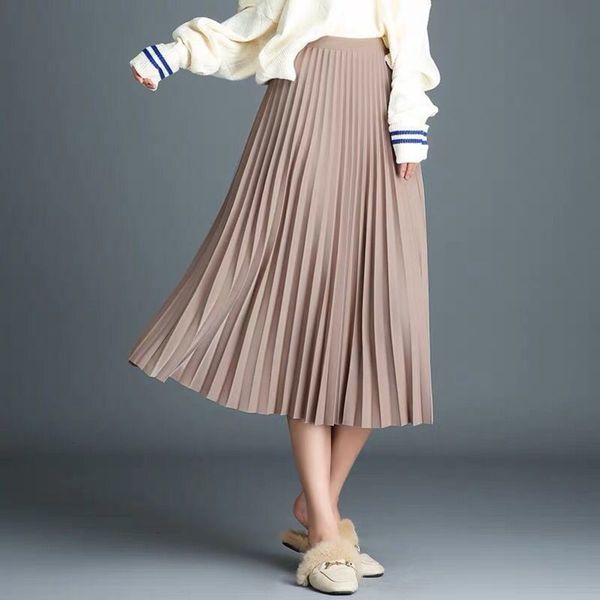

popular autumn women's in high skirt waist slim and long winter hot, White;black