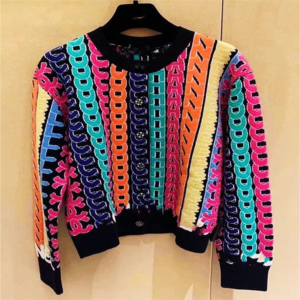 

women's sweater designer jacket luxury pullover 2021 classic women's fashion warm clothes new letter embroidery casual crew neck s, White;black