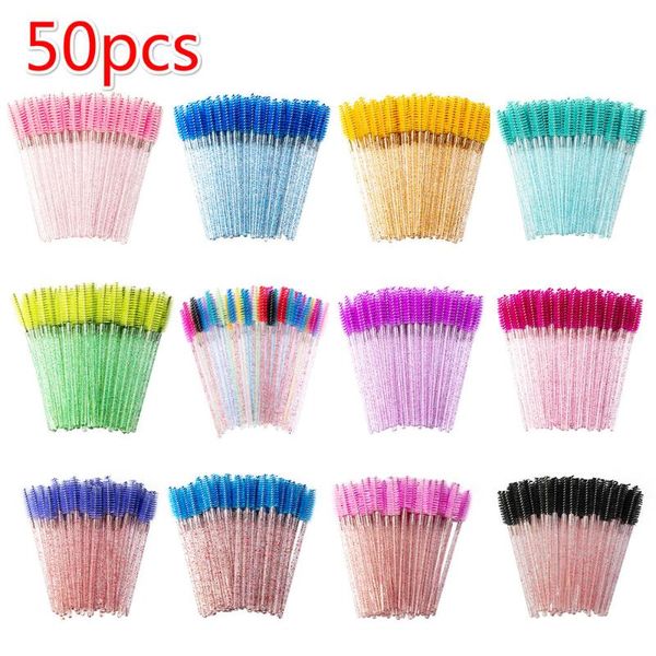 

clothing & wardrobe storage 50pcs eyelash extension disposable eyebrow brush mascara wand applicator spoolers eye lashes cosmetic brushes se