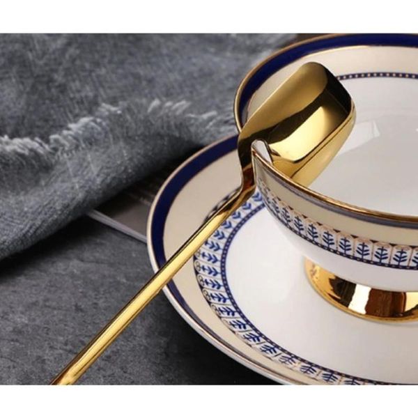 

spoons lugga space 6 piece gold design tea coffee spoon