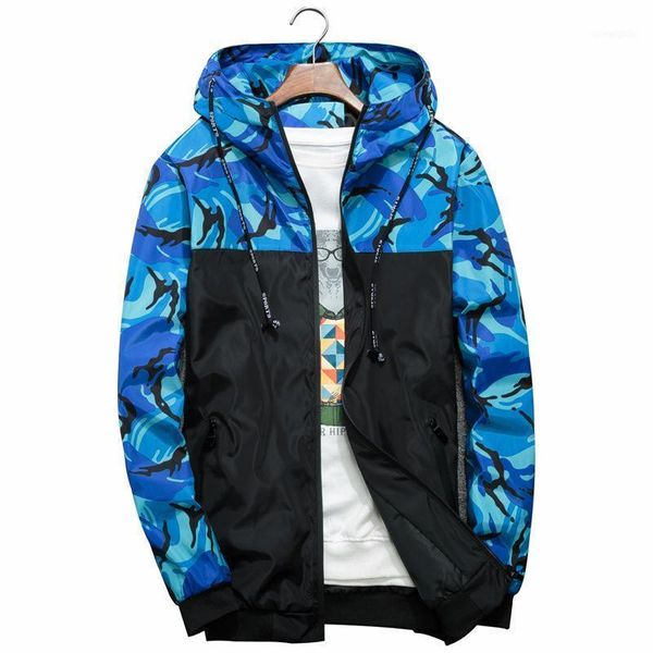 

men's jackets [ready stock]outerwear casual thin camouflage jacket in korean version waterproof collar casual1, Black;brown