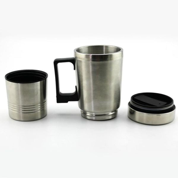 

stianless steel car vacuum cup electric heating water bottles