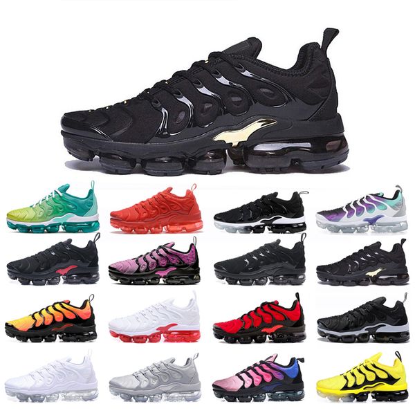 

plus running shoes for man runner sunset lemon red black aurora green blue fury cool grey hyper violet bumblebee bred grape sneakers wholesa