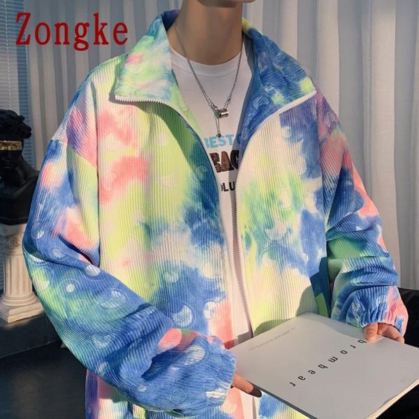 

men's jackets zongke corduroy casual jacket japanese streetwear men clothing 2021 arrivals bomber m-3xl, Black;brown