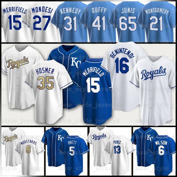 

16 andrew benintendi alex gordon jerseys kansas city royals eric hosmer george brett salvador perez patrick mahomes jorge soler z5, Blue;black
