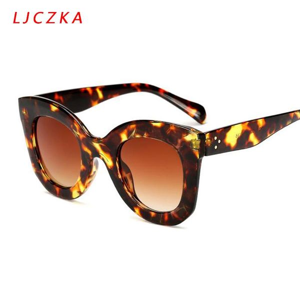 

sunglasses vintange oversized cat eye women 2021 leopard sun glasses ladies square eyewears uv goggles lentes de sol mujer, White;black