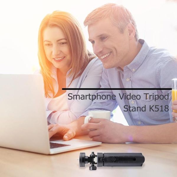 

tripods mini smartphone video selfie stick with phone clip tripod stand handle grip camera table desk