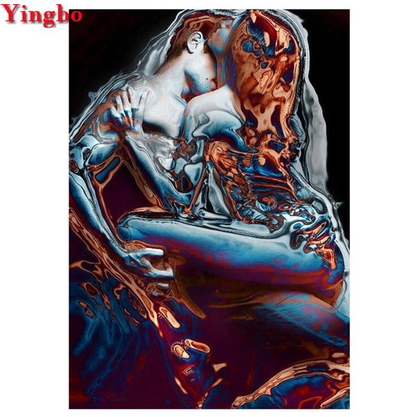 

diamond painting 5d diy full square round cross stitch couple embroidery abstract art mosaic rhinestones