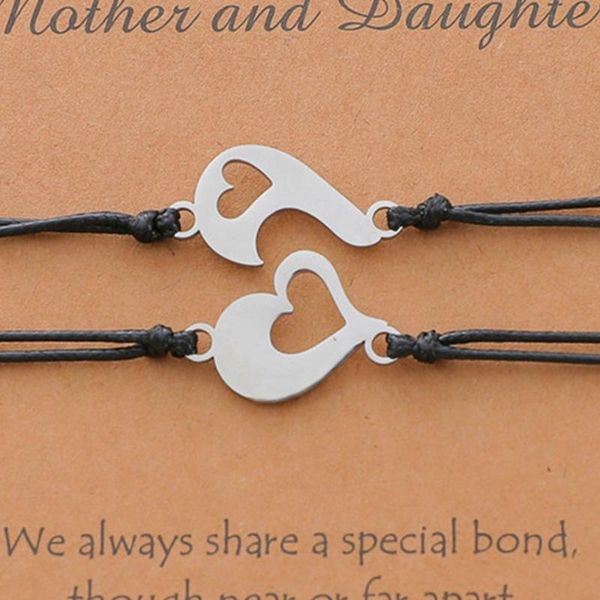 

charm bracelets b36d 2 pieces couple bracelet lover hand rope with hollow love adjustable cord bangles women men holloween card gifts, Golden;silver