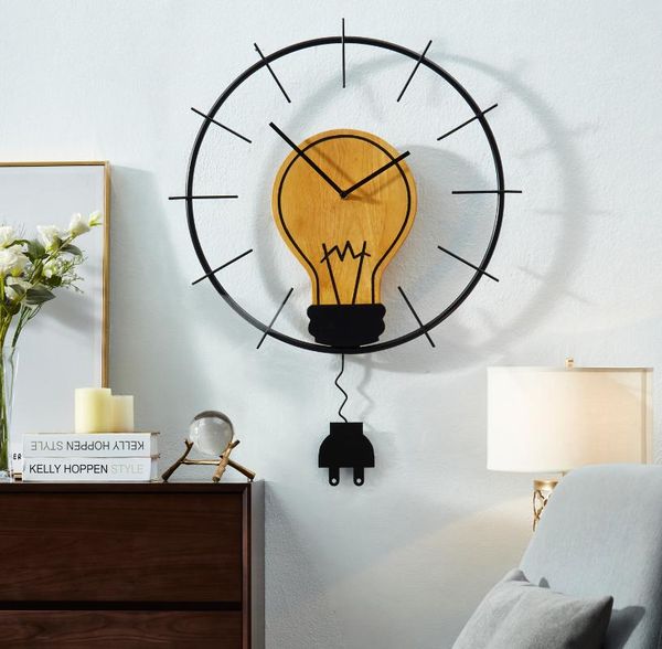 

creative wall clock silent nordic luxury wall clock modern design pendulum hanging living room decoration clocks bg50wc