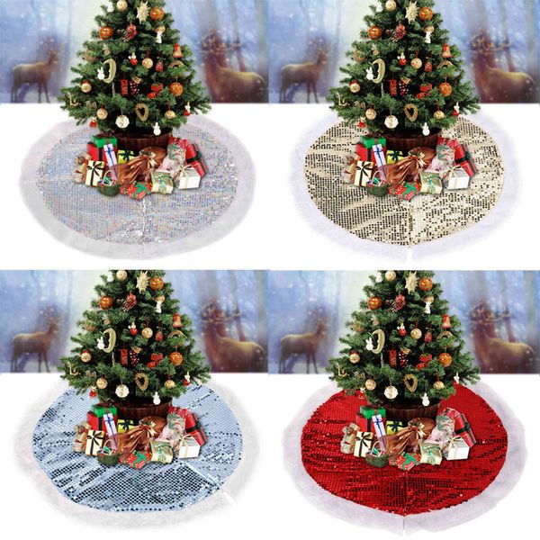 

new 95cm diameter sequin tree skirt christmas tree decorations