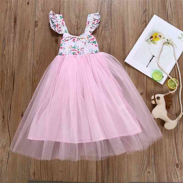 

children's fashion girl's printed dress princess dress children's summer new skirt, White