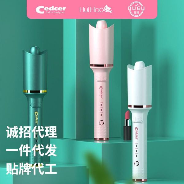 

electric hair brushes 2021 multi-function multi-color household office gift dorm automatic spiral rotating curling iron lazy