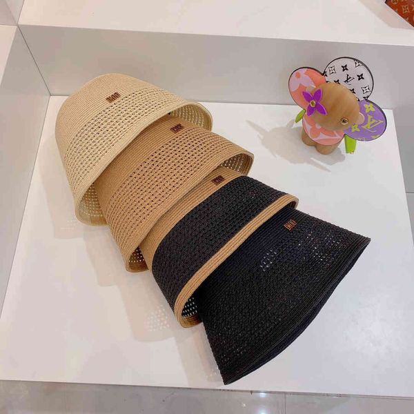 

the correct version family ~ spring 2021 summer straw basin sunshade travel lightweight breathable hat, Blue;gray