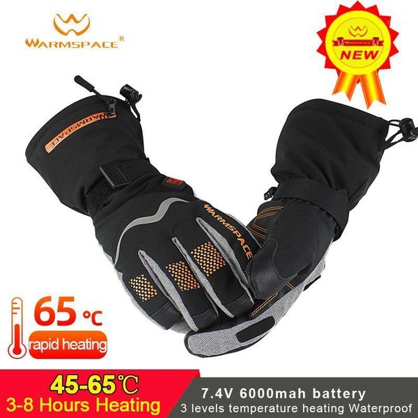 

ski gloves 2021 winter 7.4v smart electric heated waterproof lithium battery self heating motorcycle bicycle ski1