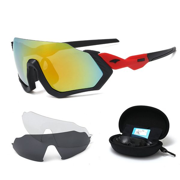 

fashion polarized sun 3 piece suit outdoor cycling sports windproof sunglasses 931711, White;black