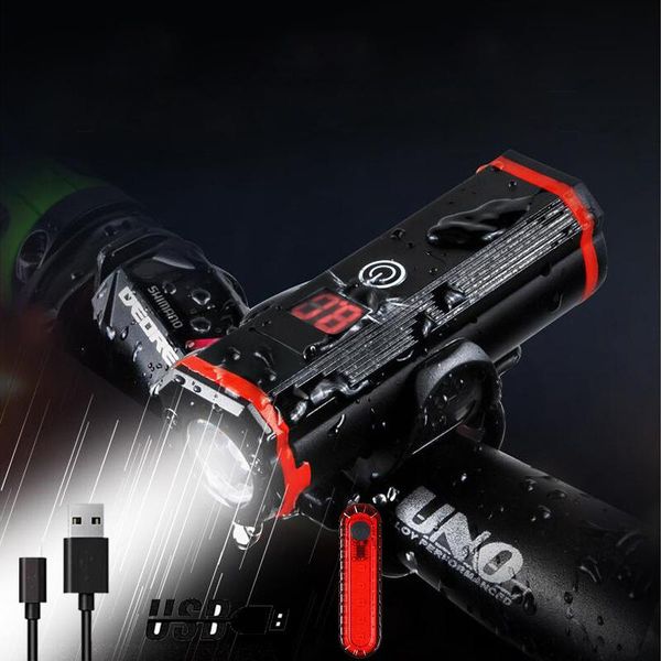 

bike lights t6 light front usb rechargeable led bicycle headlight waterproof cycling lamp powerful for mtb accessories