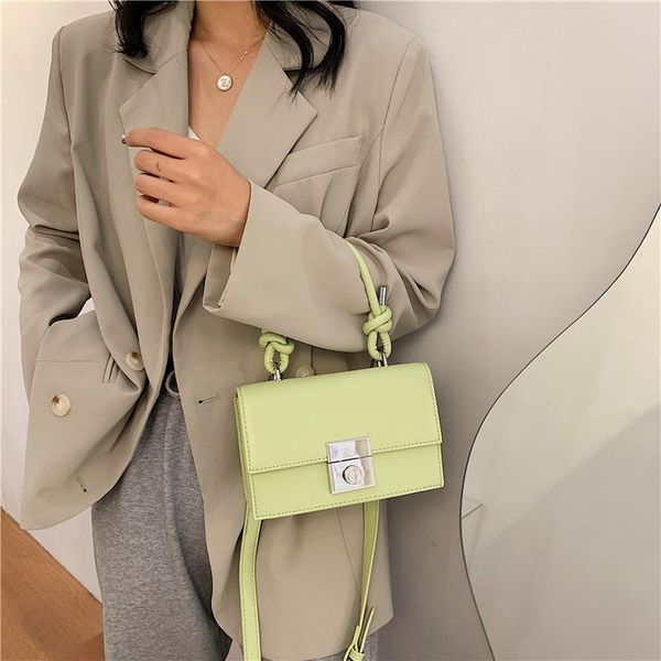 

yourseason portable small simple bag for ladies 2021 fashion shoulder crossbody women mini pu leather bags candy color