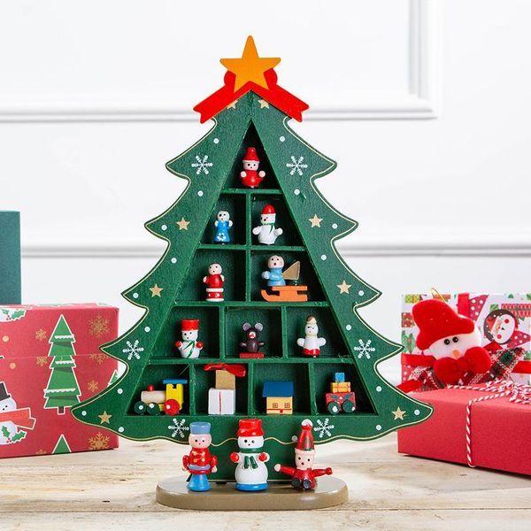 

christmas decorations diy wooden tree tabledecoration children's gift store window