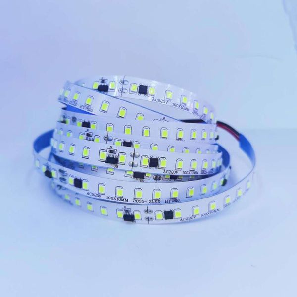 

strips 2835 120led 10mm 220v self-adhesive led patch soft flexible light strip