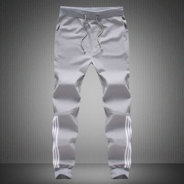 

large wear necking casual small legged pants trendy men's sweatpants m-5xl, Black