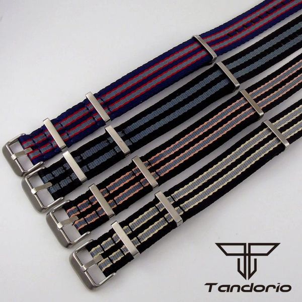 

watch bands quality accessories strap 20mm nylon band waterproof for, Black;brown