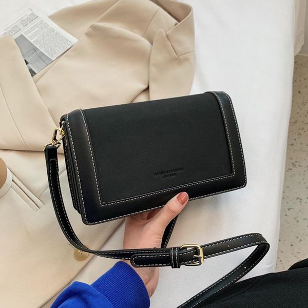

scrub leather small crossbody bags for women 2021 winter quality ladies designer handbags shoulder simple bag women's hand bag