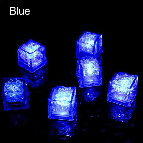 

12 pcs led light water-activated luminous glowing block cubes christmas props party flashing wedding decoration festival ic q5k1