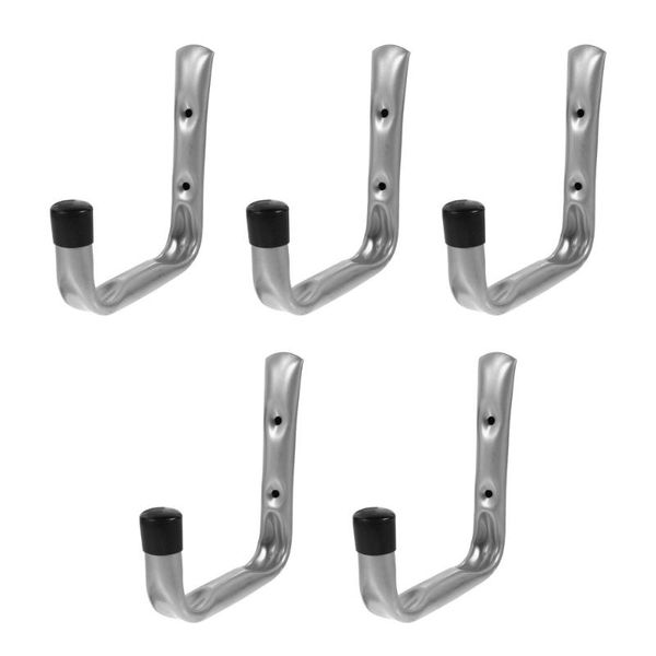 

hooks & rails 5pcs heavy-duty wall-mounted garage storage tool steel holder