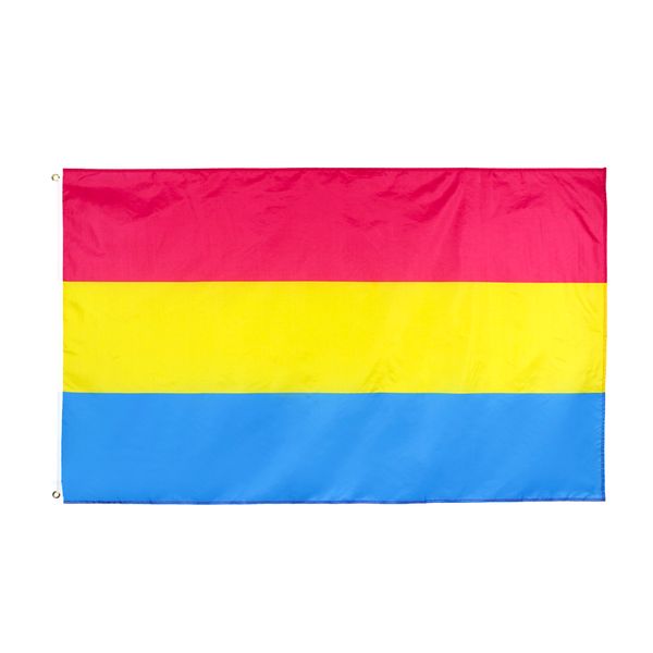 

10pcs 90x150cm omnisexual lgbt pride pan pansexual flag