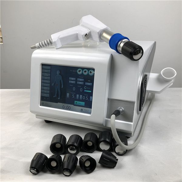 

medical physiotherapy equipment portable shockwave therapy machine for wholesale mini eswt shockwave therapy equipment for pain relieve, Black;white