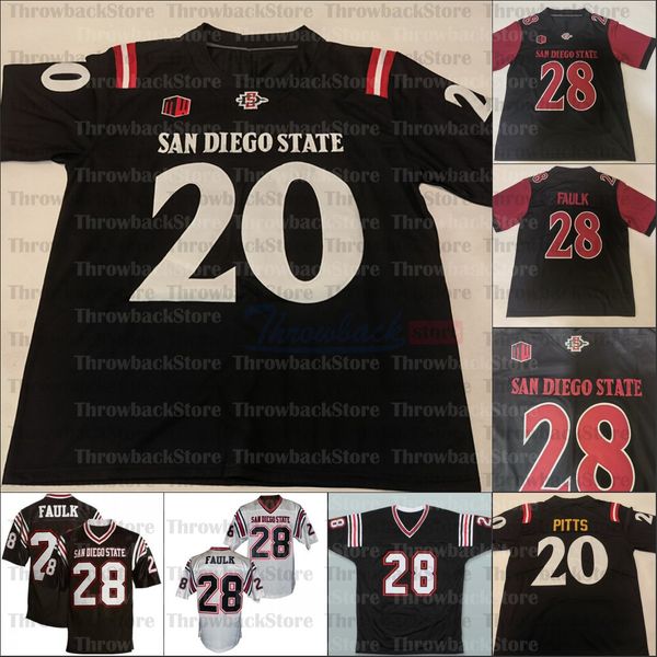 Custom San Diego State Aztecs College Football Maglie Marshall Faulk Ryan Agnew Smith Jesse Matthews Cameron Thomas Myles Cheatum