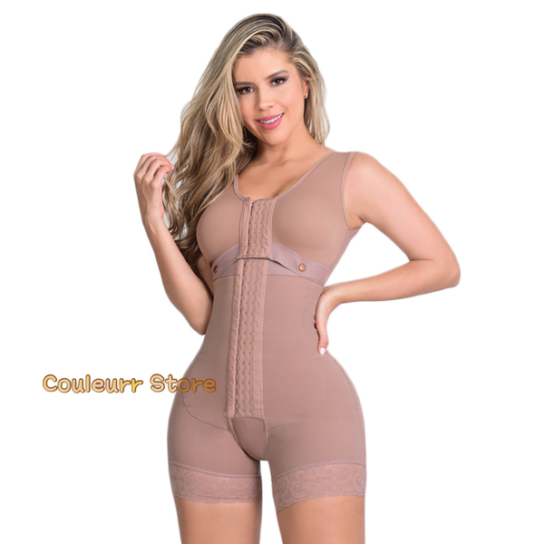 

women's shapers faja colombiana mujer high compression shapewear with hook and eye front closure body shaper adjustable bra slimming bo, Black;white