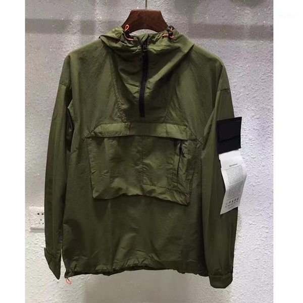 

men's jackets techwear hooded men clothing outweargreen bomber coat casual zipper pockets varsity spring autumn windbreaker ma226, Black;brown