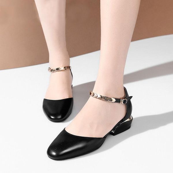 

dress shoes cresfimix zapatos dama women black pu leather buckle strap square heel for party & night club h6197