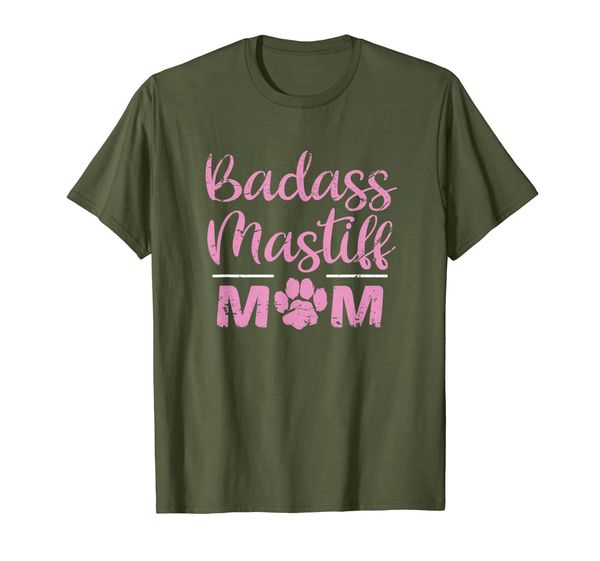 

badass mastiff mom funny dog lover pet owner gift t-shirt, White;black