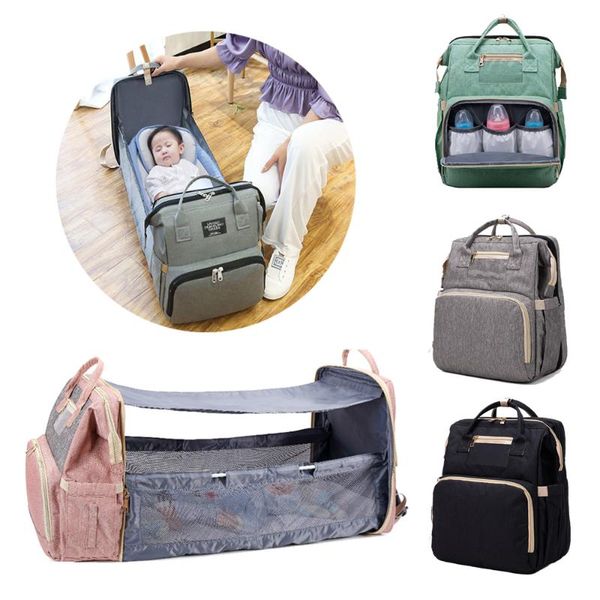 

diaper bags baby crib bed backpack stroller bag mommy handbag folding travel maternity for infant sleeping basket pack