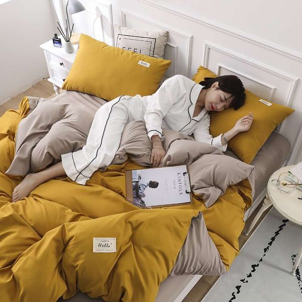 

bed linings net red 4-piece bedding nordic quilt set 3-piece dormitory single sheet quilt set