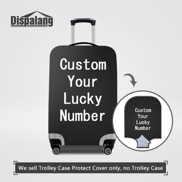 

toiletry kits dispalang personalized customized design luggage protective covers for 18-32 inch trolley suitcase women men rain dust bags ca