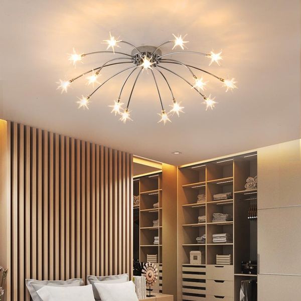 

led modern ceiling lamp nordic indoor decorations gypsophila for living dining room bedroom children's room chandelier fixtures
