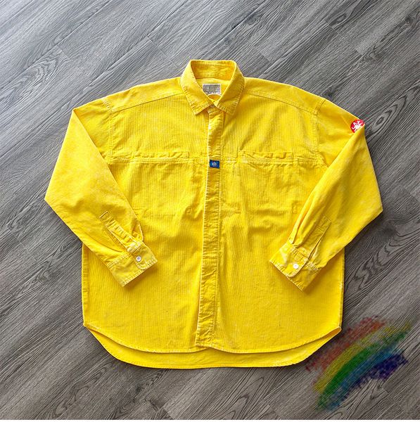 

2021 new yellow cavempt c.e cord design big shirt zip men women 1:1 high-quality streetwear cav empt jacket coat 3xtr, Black;brown