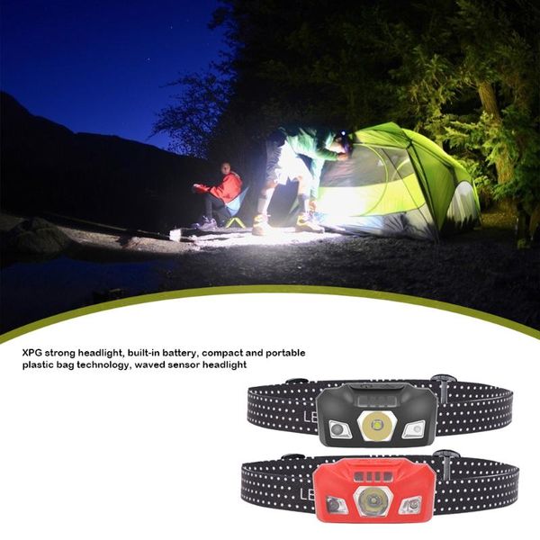 

portable hiking camping torch headlight waterproof xpg led outdoor headlamp flash head lamp torch lantern for hunting
