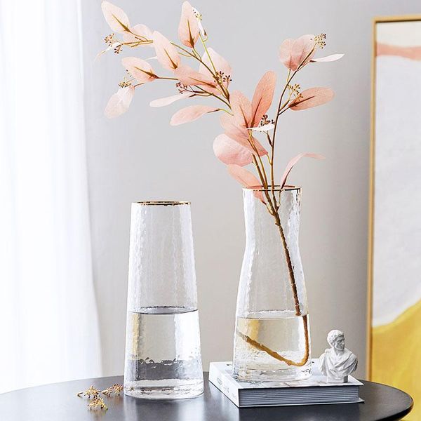 

minimalist nordic vases glass cylinder aesthetic glamour european vases modern art decoracion hogar moderno room decor de50hp
