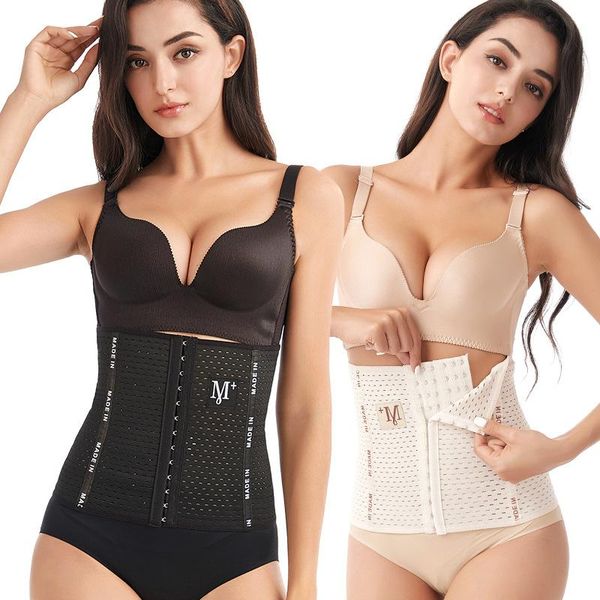 

women's shapers women waist trainer tummy shaper girdle pulling cincher slimming underwear belt shapewear body strap binder corset, Black;white