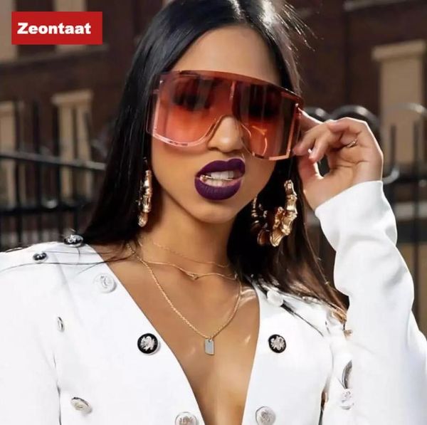 

sunglasses oversized women blue yellow gradient fashion rimless metal female shades designer personality eyewear, White;black