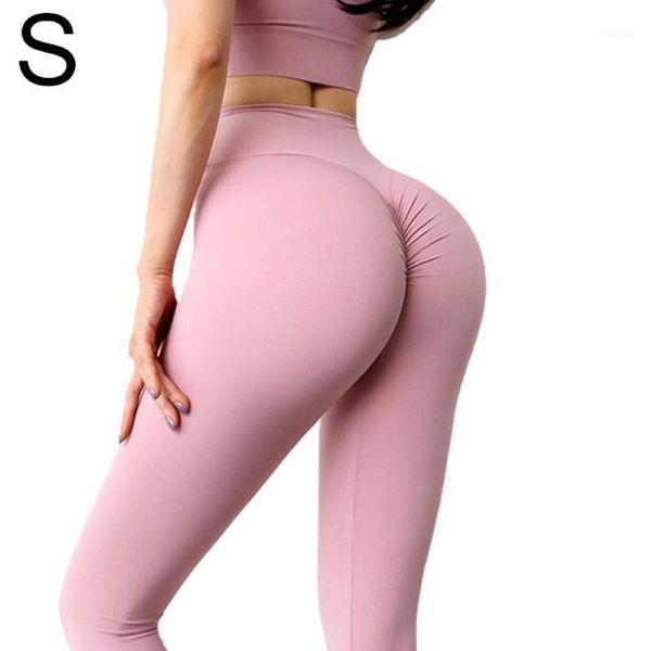 

yoga outfit pants women scrunch bunaked-feel fabric sport gym leggings female high waist fitness workout elastic push