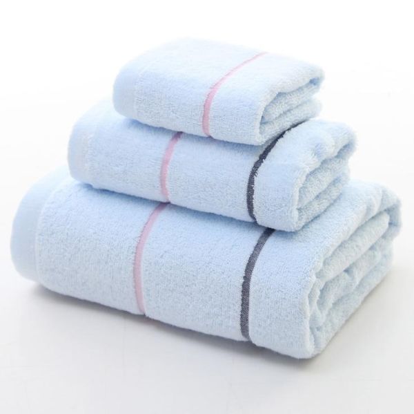 

towel 3pcs/set 100% cotton bathroom sets 1* bath+ face + hand for women shower hair