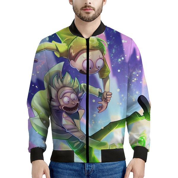 

crazy anime pattern men s baseball jacket comfortable fashion travel sports party commuter, Black;brown